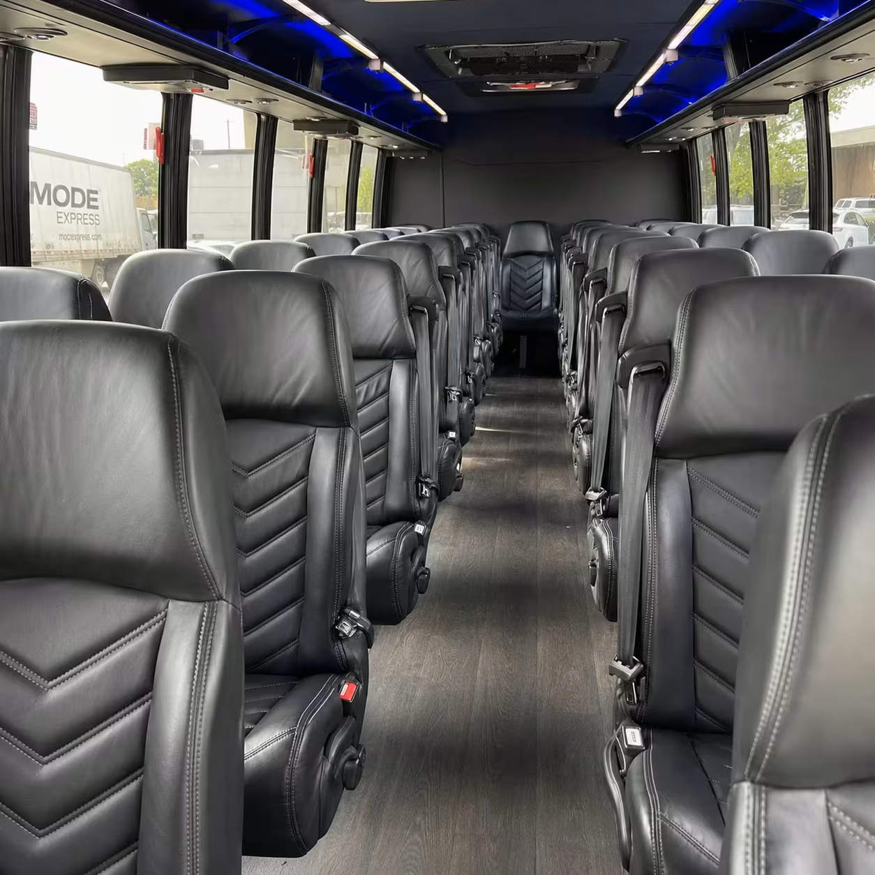 25 passenger minibus interior