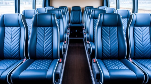folsom 18 passenger minibus inside