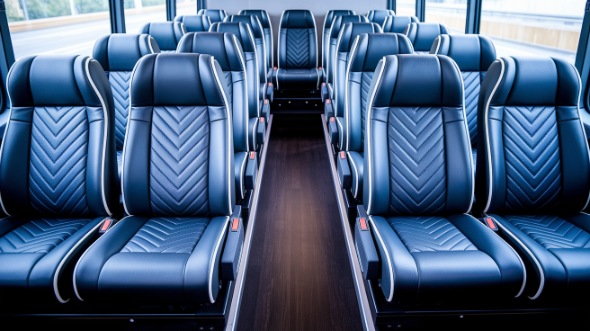 folsom 25 passenger minibus inside