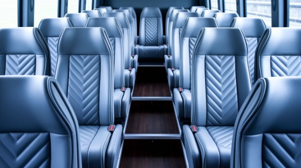 folsom 35 passenger minibus inside