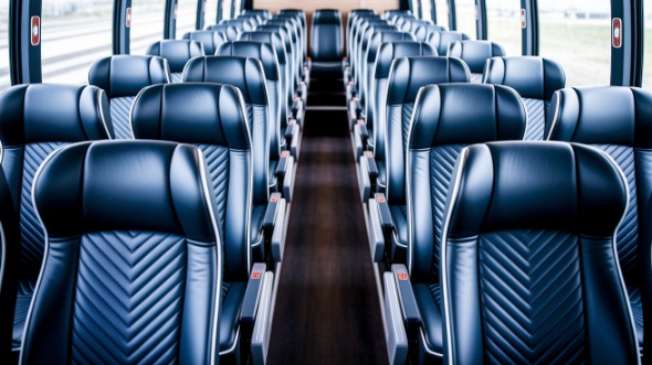 folsom 54 passenger charter bus inside