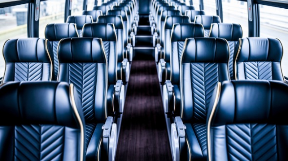 folsom 56 passenger charter bus inside