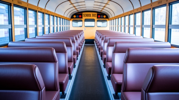 folsom school bus rental inside