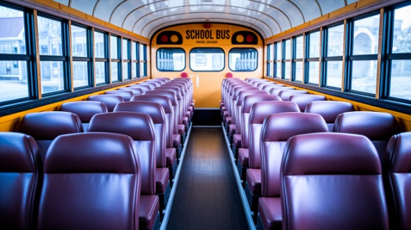 school bus rental interior folsom